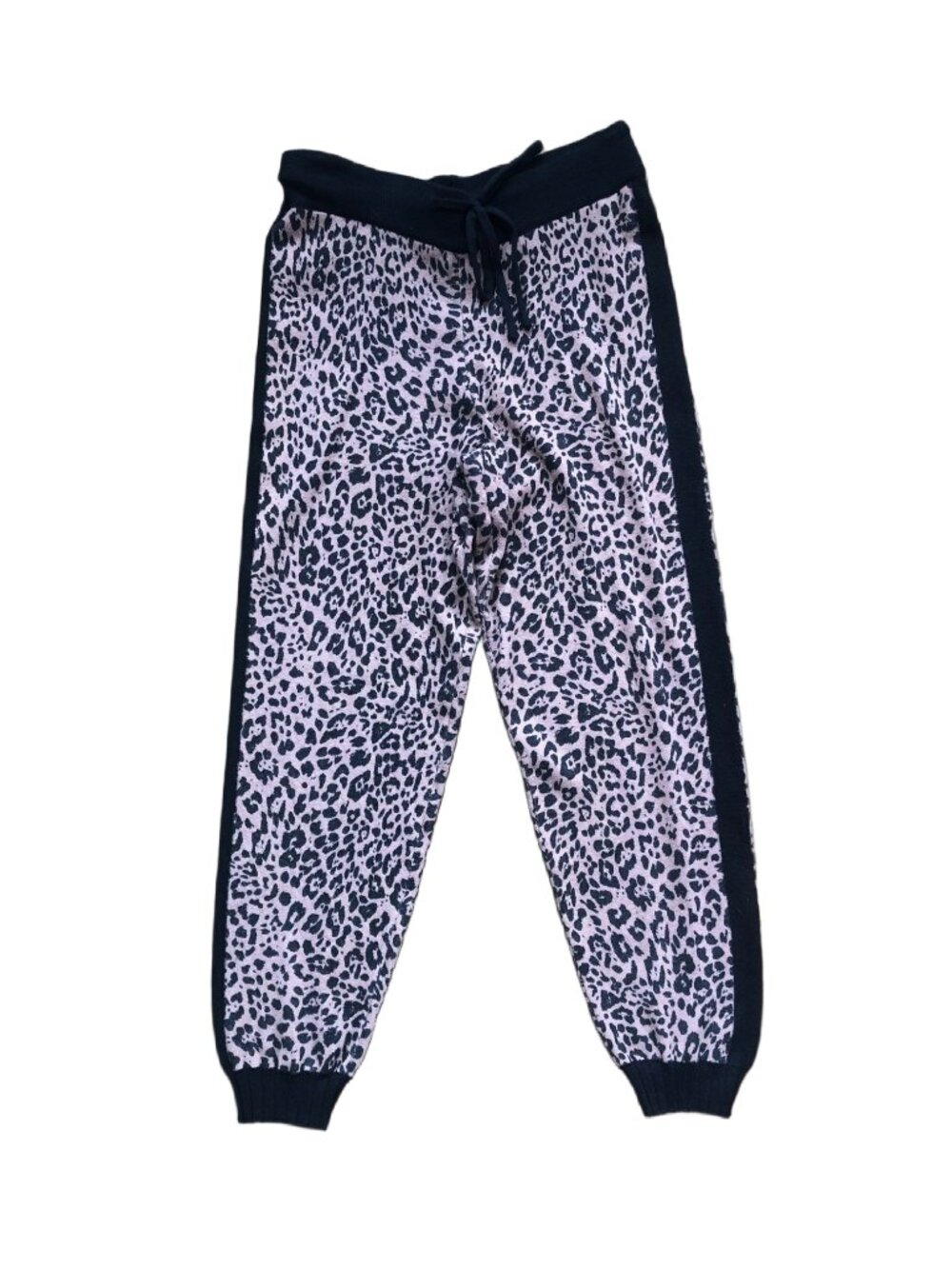 FATE Leopard Animal Print Stretch Drawstring Sweats Joggers